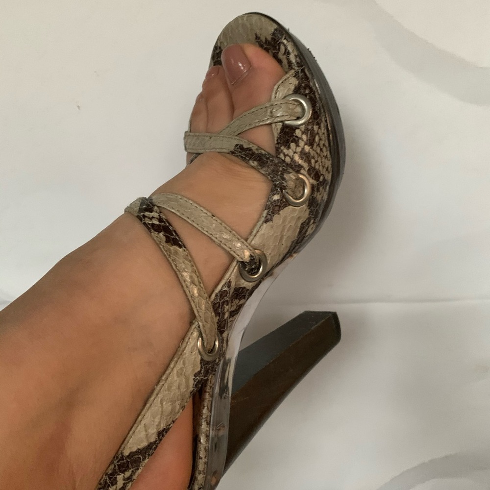 Michael Kors Snake print platforms
